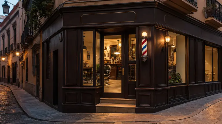 Fachada de Roble Barber Studio